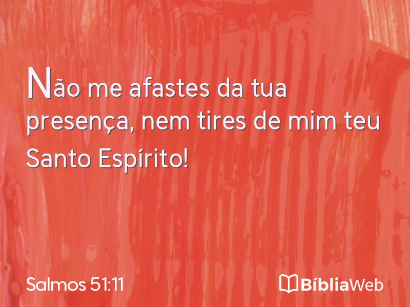 Salmos 51:11 em imagem para compartilhar
