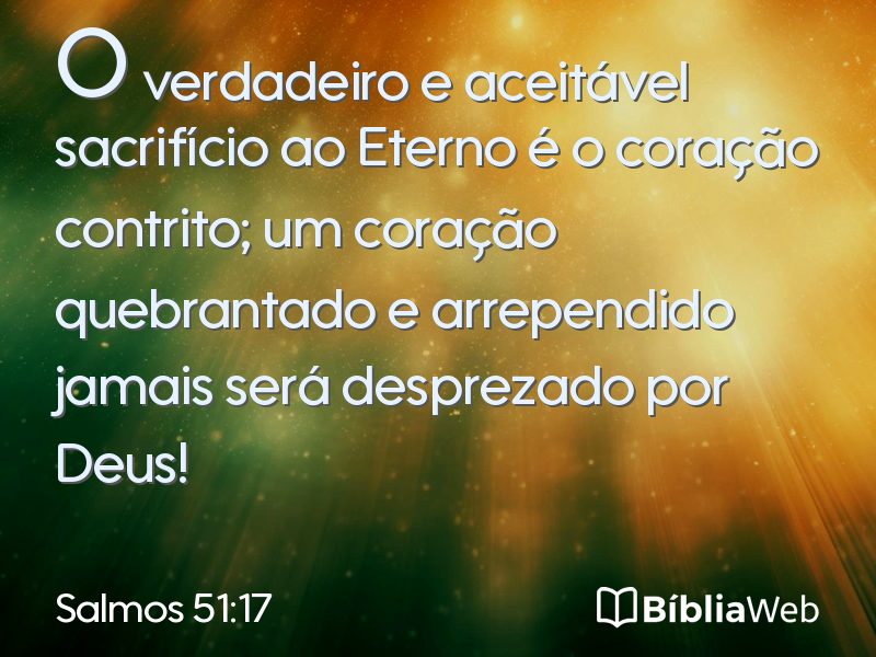 Salmos 51:17 em imagem para compartilhar