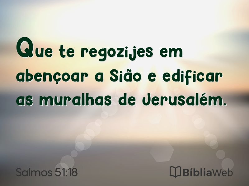 Salmos 51:18 em imagem para compartilhar