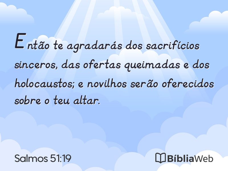 Salmos 51:19 em imagem para compartilhar