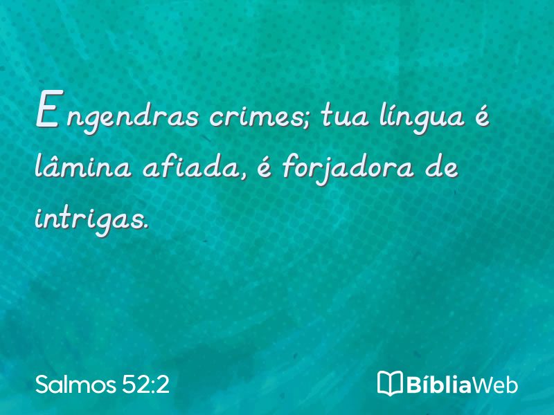 Salmos 52:2 em imagem para compartilhar