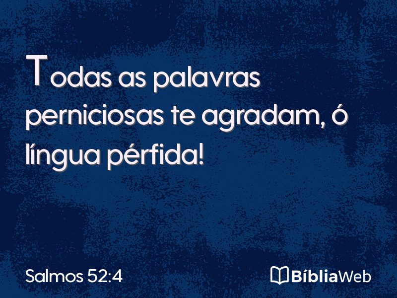 Salmos 52:4 em imagem para compartilhar