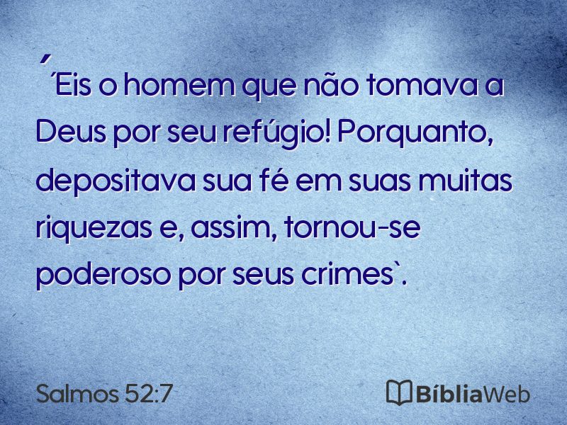 Salmos 52:7 em imagem para compartilhar