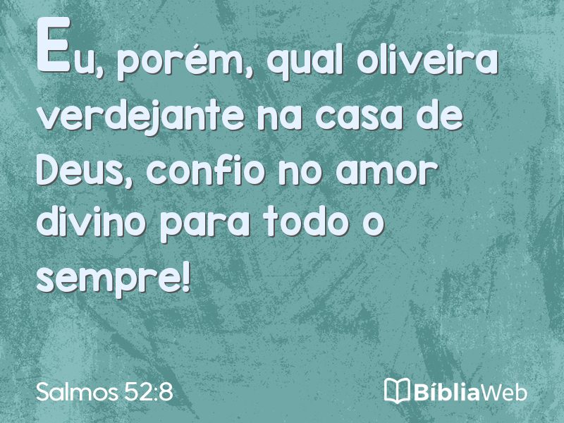 Salmos 52:8 em imagem para compartilhar