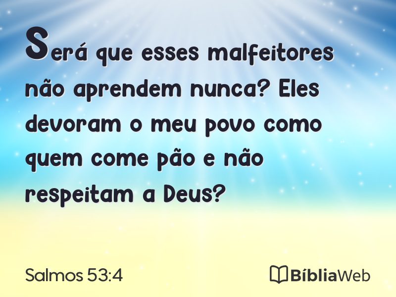 Salmos 53:4 em imagem para compartilhar
