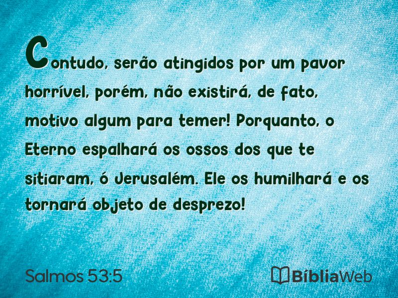 Salmos 53:5 em imagem para compartilhar