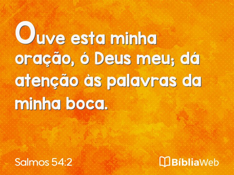 Salmos 54:2 em imagem para compartilhar
