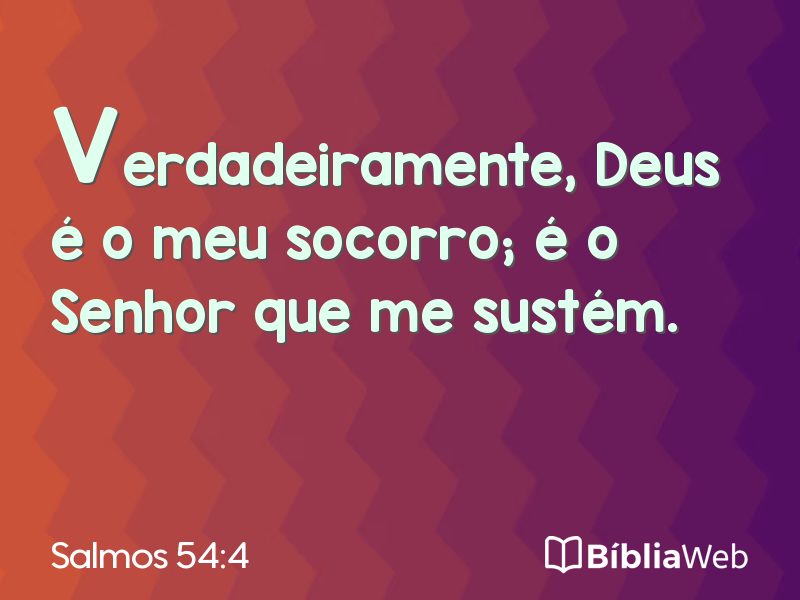 Salmos 54:4 em imagem para compartilhar