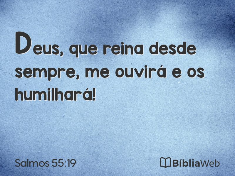 Salmos 55:19 em imagem para compartilhar