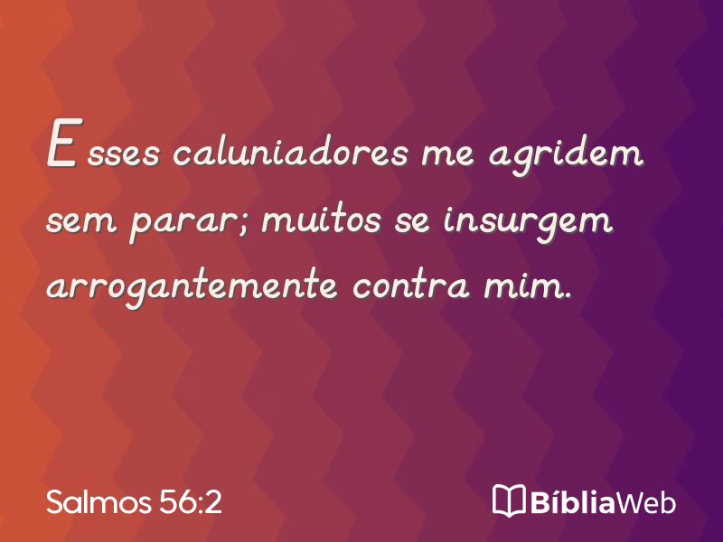 Salmos 56:2 em imagem para compartilhar