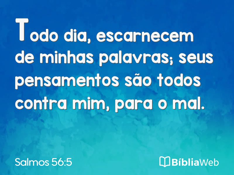 Salmos 56:5 em imagem para compartilhar