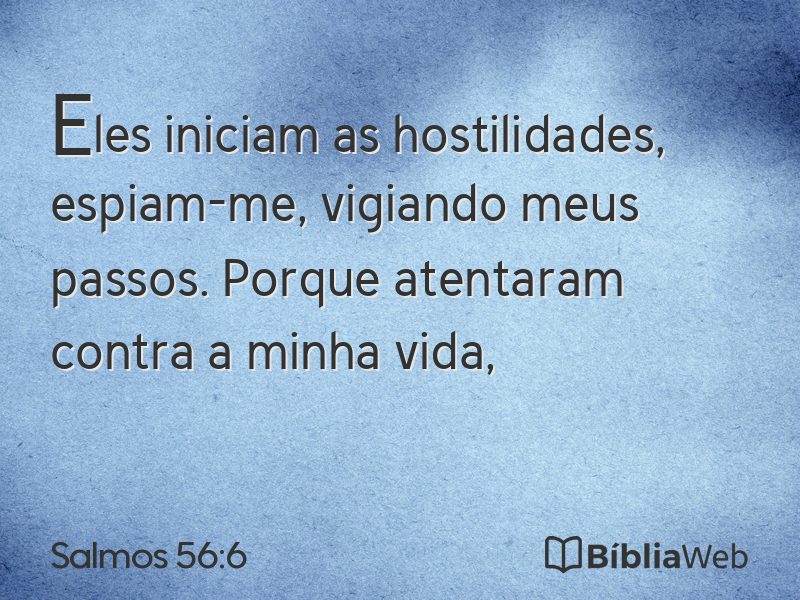 Salmos 56:6 em imagem para compartilhar