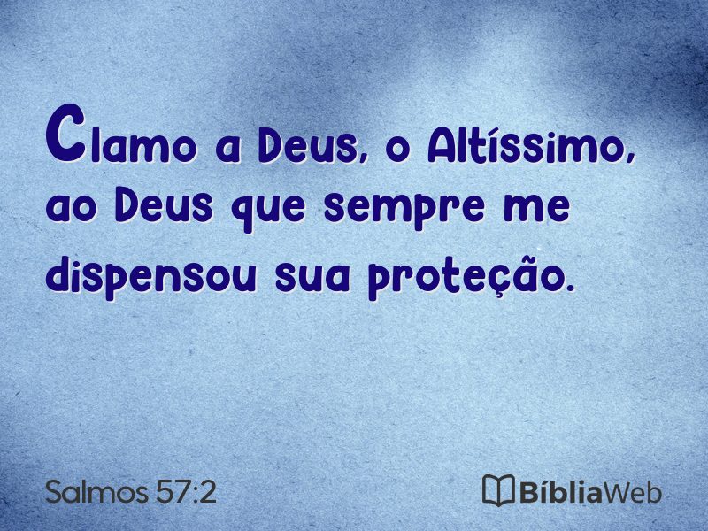 Salmos 57:2 em imagem para compartilhar