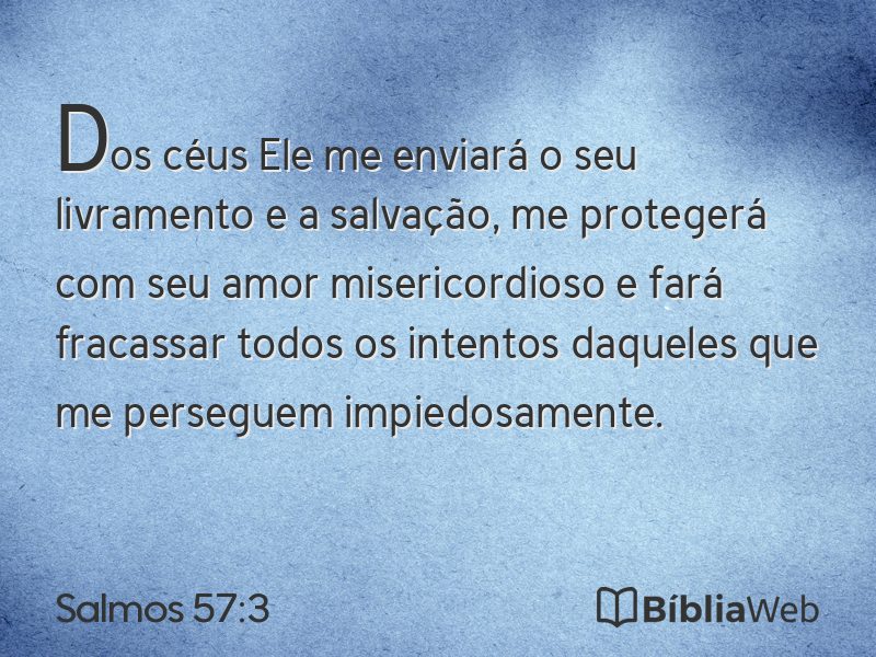 Salmos 57:3 em imagem para compartilhar
