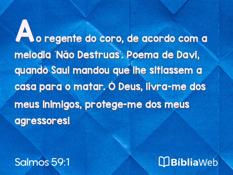 Salmos 59:1 em imagem para compartilhar