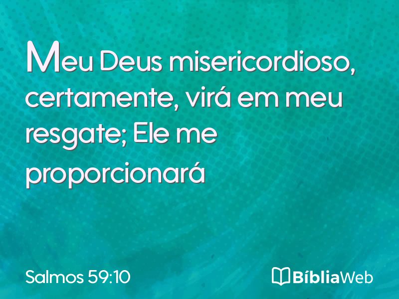 Salmos 59:10 em imagem para compartilhar