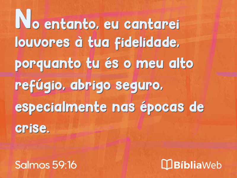 Salmos 59:16 em imagem para compartilhar