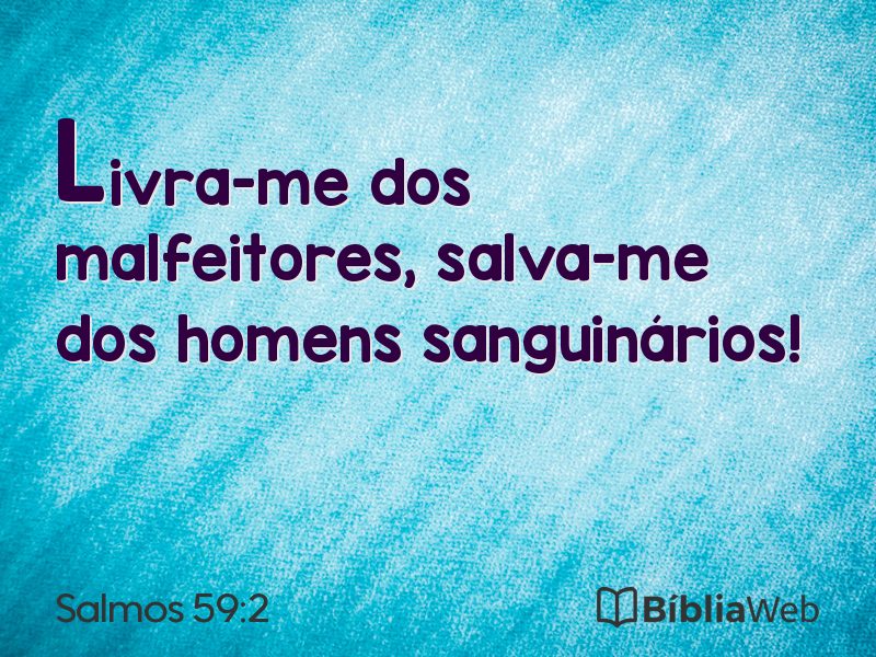 Salmos 59:2 em imagem para compartilhar
