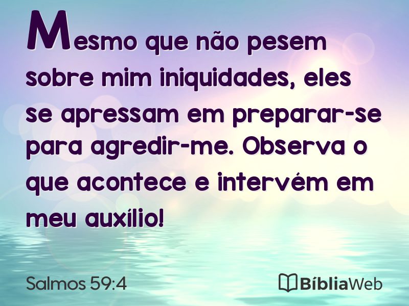 Salmos 59:4 em imagem para compartilhar