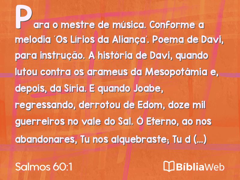 Salmos 60:1 em imagem para compartilhar