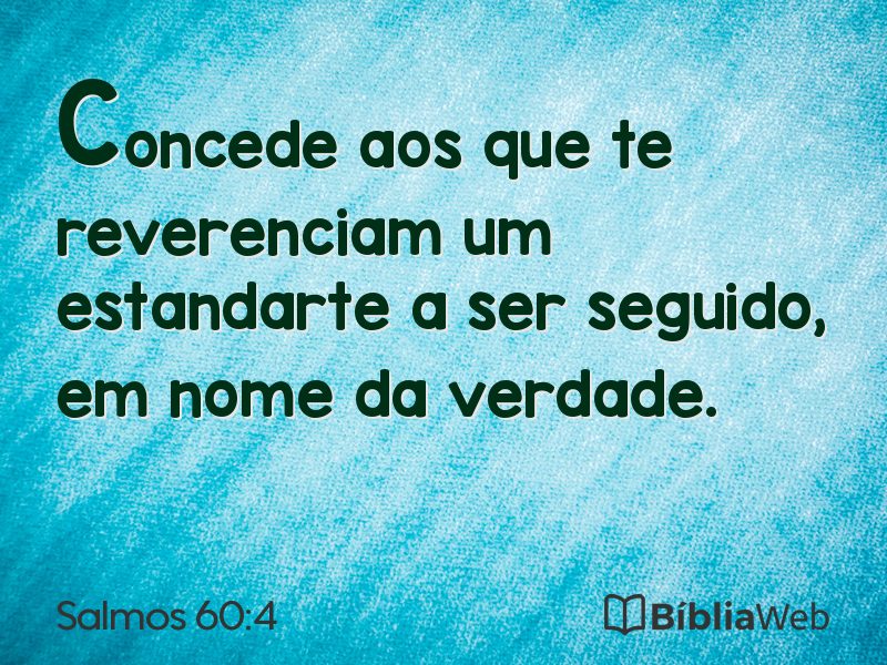 Salmos 60:4 em imagem para compartilhar