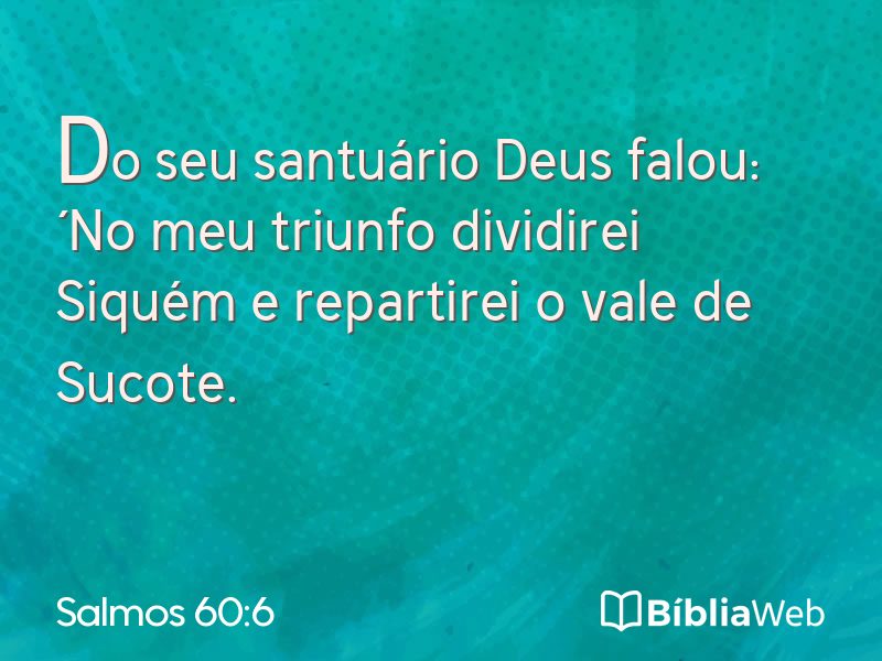 Salmos 60:6 em imagem para compartilhar
