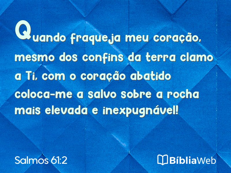 Salmos 61:2 em imagem para compartilhar