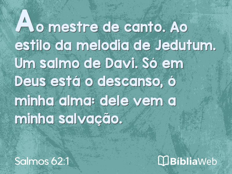 Salmos 62:1 em imagem para compartilhar