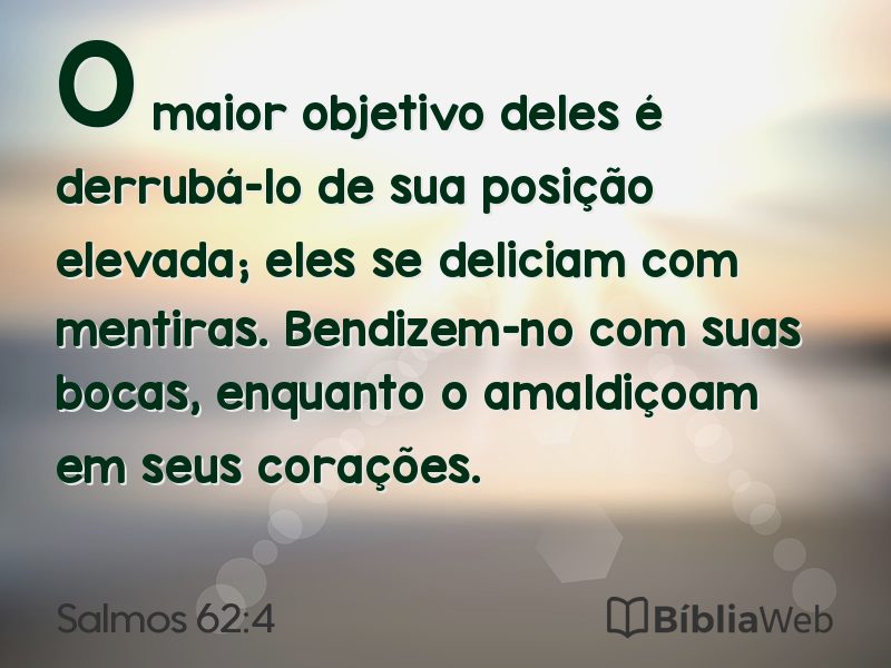 Salmos 62:4 em imagem para compartilhar