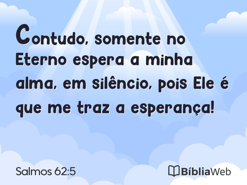 Salmos 62:5 em imagem para compartilhar