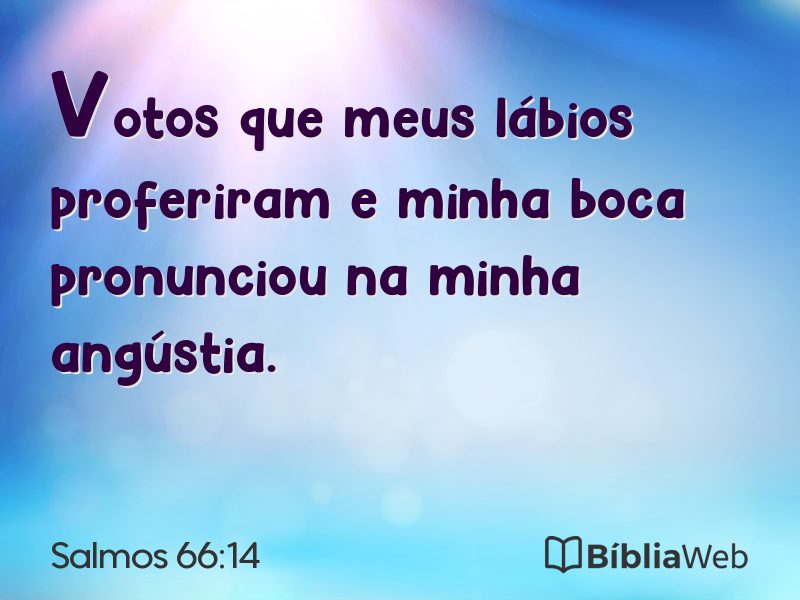 Salmos 66:14 em imagem para compartilhar