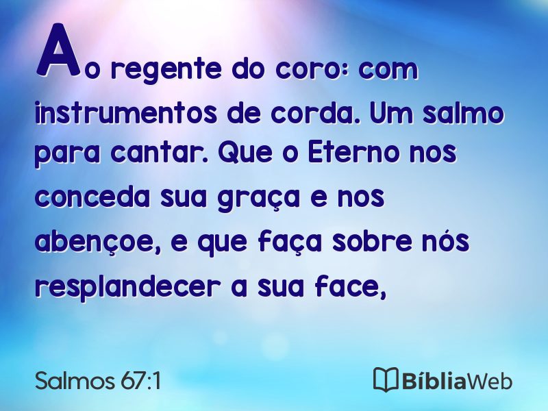 Salmos 67:1 em imagem para compartilhar