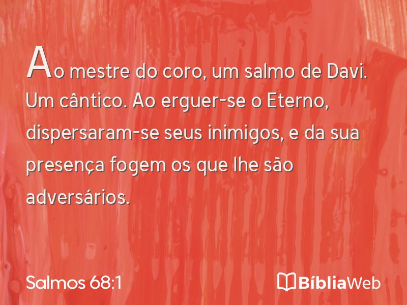 Salmos 68:1 em imagem para compartilhar