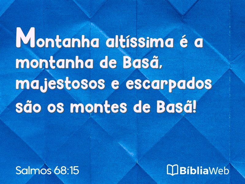 Salmos 68:15 em imagem para compartilhar