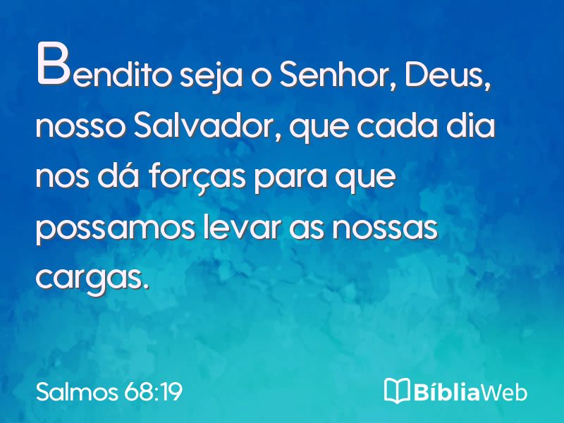 Salmos 68:19 em imagem para compartilhar