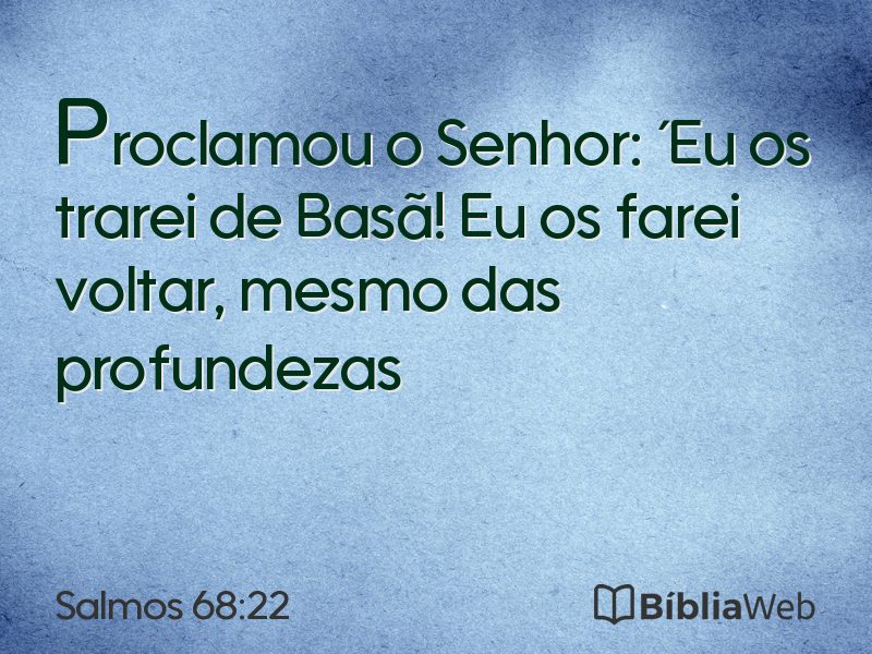 Salmos 68:22 em imagem para compartilhar