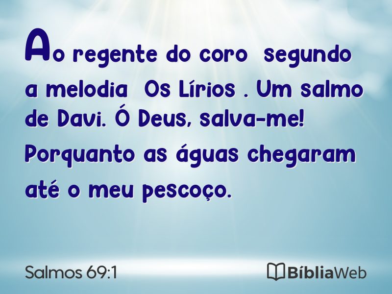 Salmos 69:1 em imagem para compartilhar
