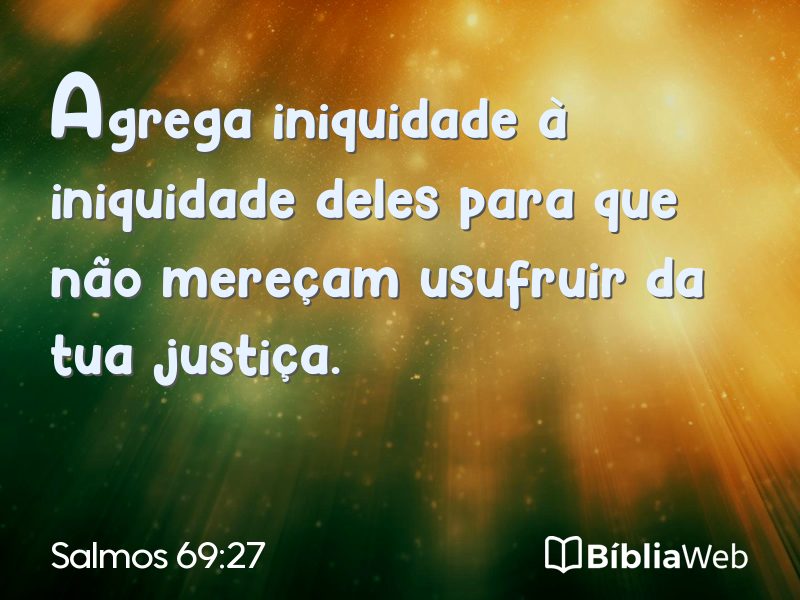 Salmos 69:27 em imagem para compartilhar