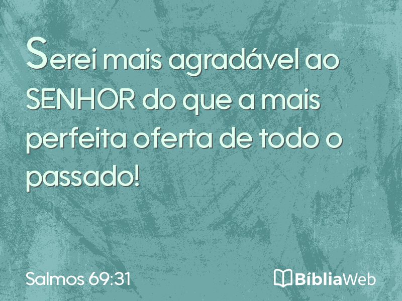 Salmos 69:31 em imagem para compartilhar