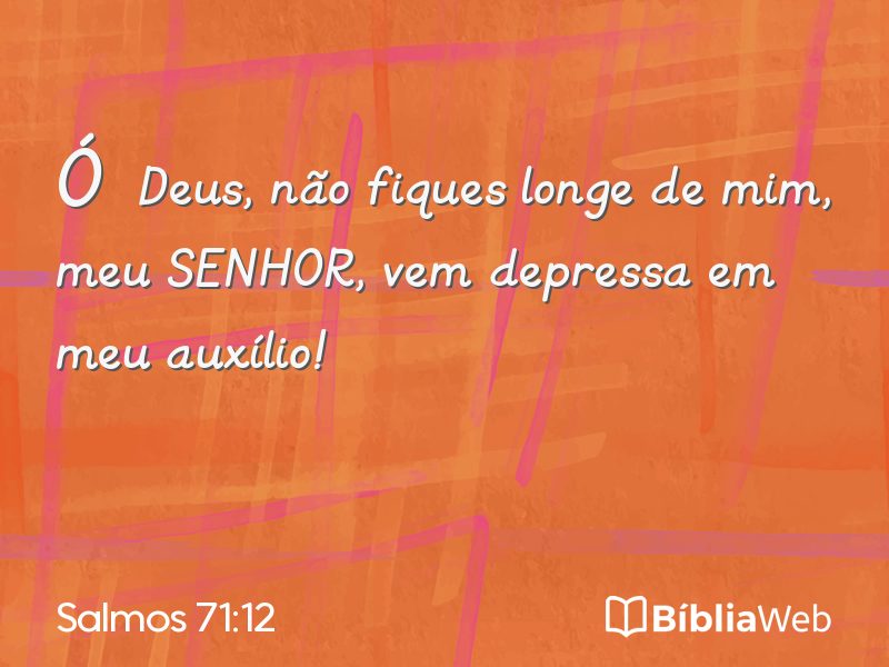 Salmos 71:12 em imagem para compartilhar