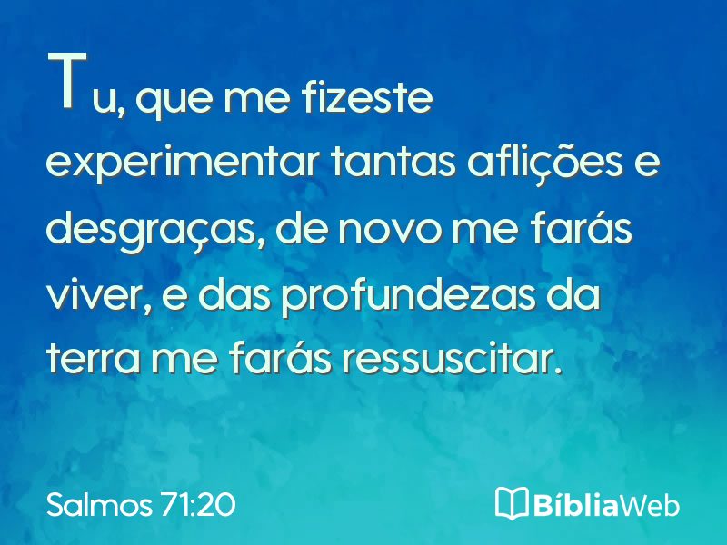 Salmos 71:20 em imagem para compartilhar