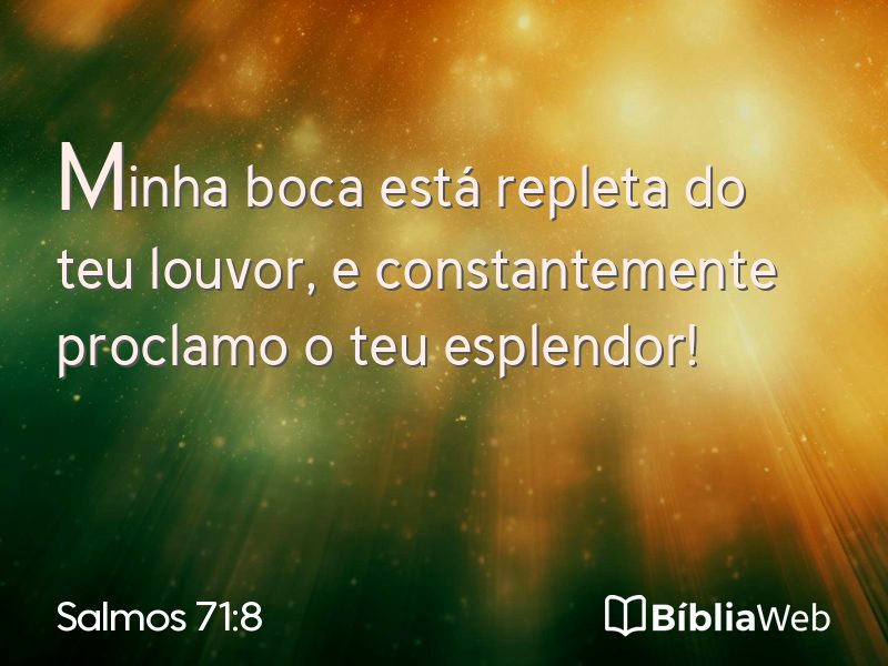Salmos 71:8 em imagem para compartilhar