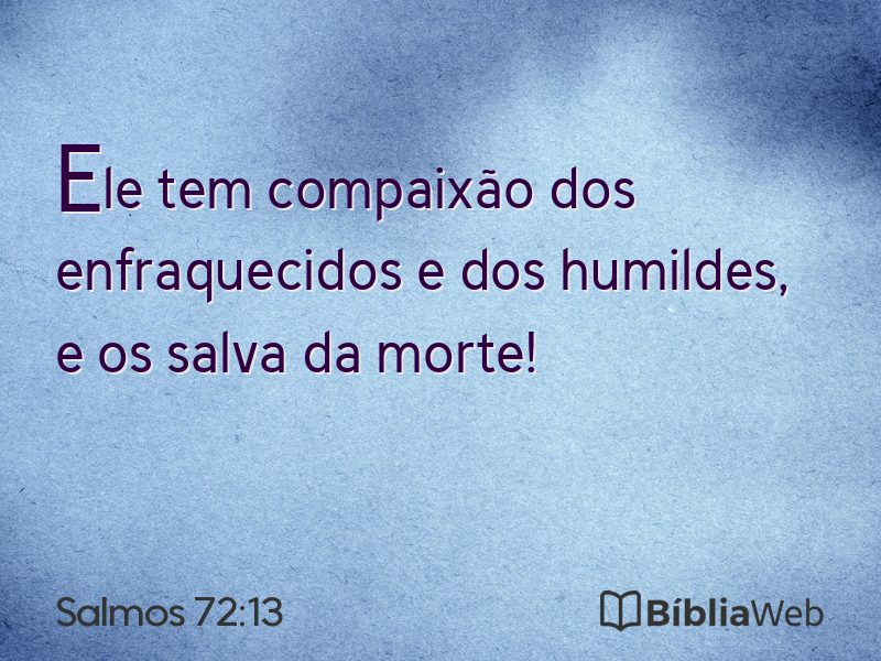 Salmos 72:13 em imagem para compartilhar