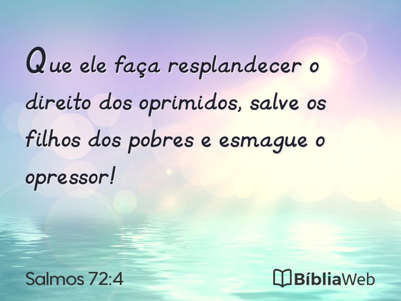 Salmos 72:4 em imagem para compartilhar