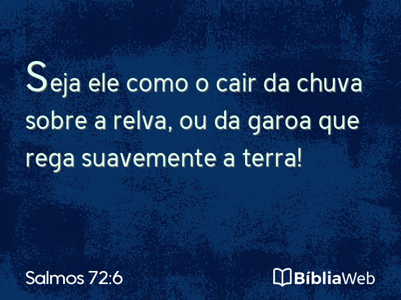Salmos 72:6 em imagem para compartilhar