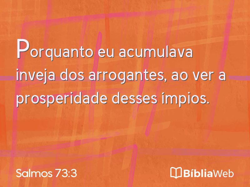Salmos 73:3 em imagem para compartilhar
