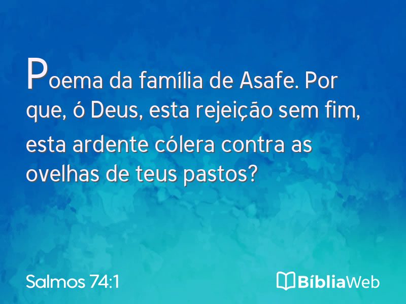 Salmos 74:1 em imagem para compartilhar