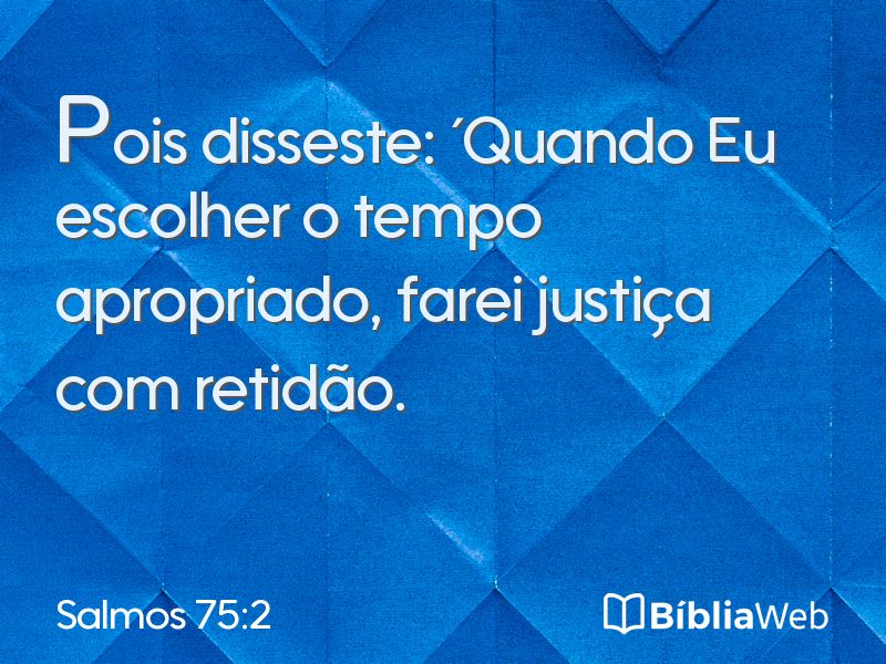 Salmos 75:2 em imagem para compartilhar