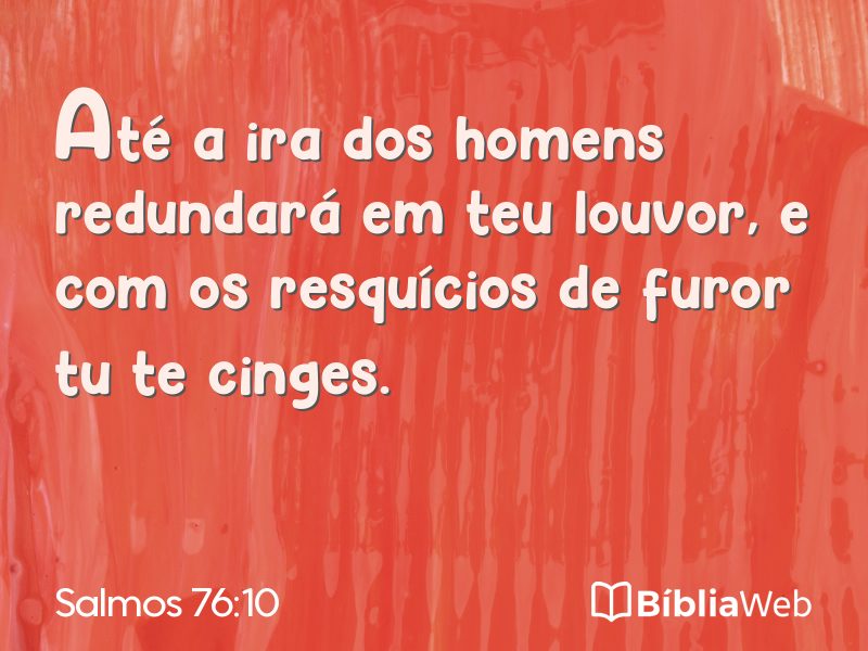 Salmos 76:10 em imagem para compartilhar