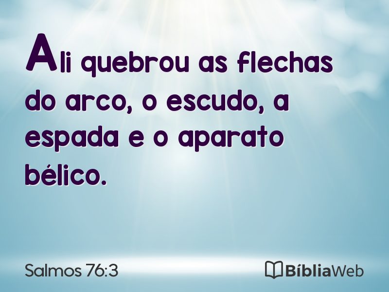 Salmos 76:3 em imagem para compartilhar